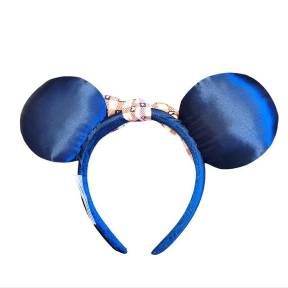 Disney Blue and Red Minnie Mouse Ears Headband - Picture 2 of 5